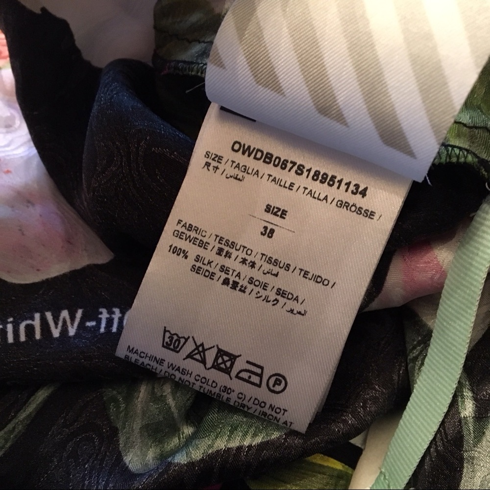 OFF-WHITE C/O by Virgil Abloh Floral Dress 38 US4 - Picture 7 of 8